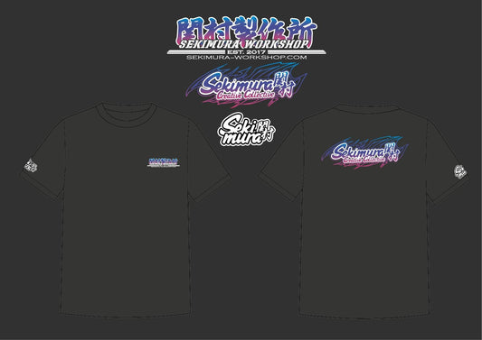 Black Sekimura T-shirt with small front logo print
